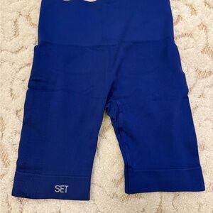 SET Active Women's Blue Bike Shorts